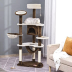 Arbre à chat Plush Haven – Le sanctuaire félin multi-plaisirs 153 cm