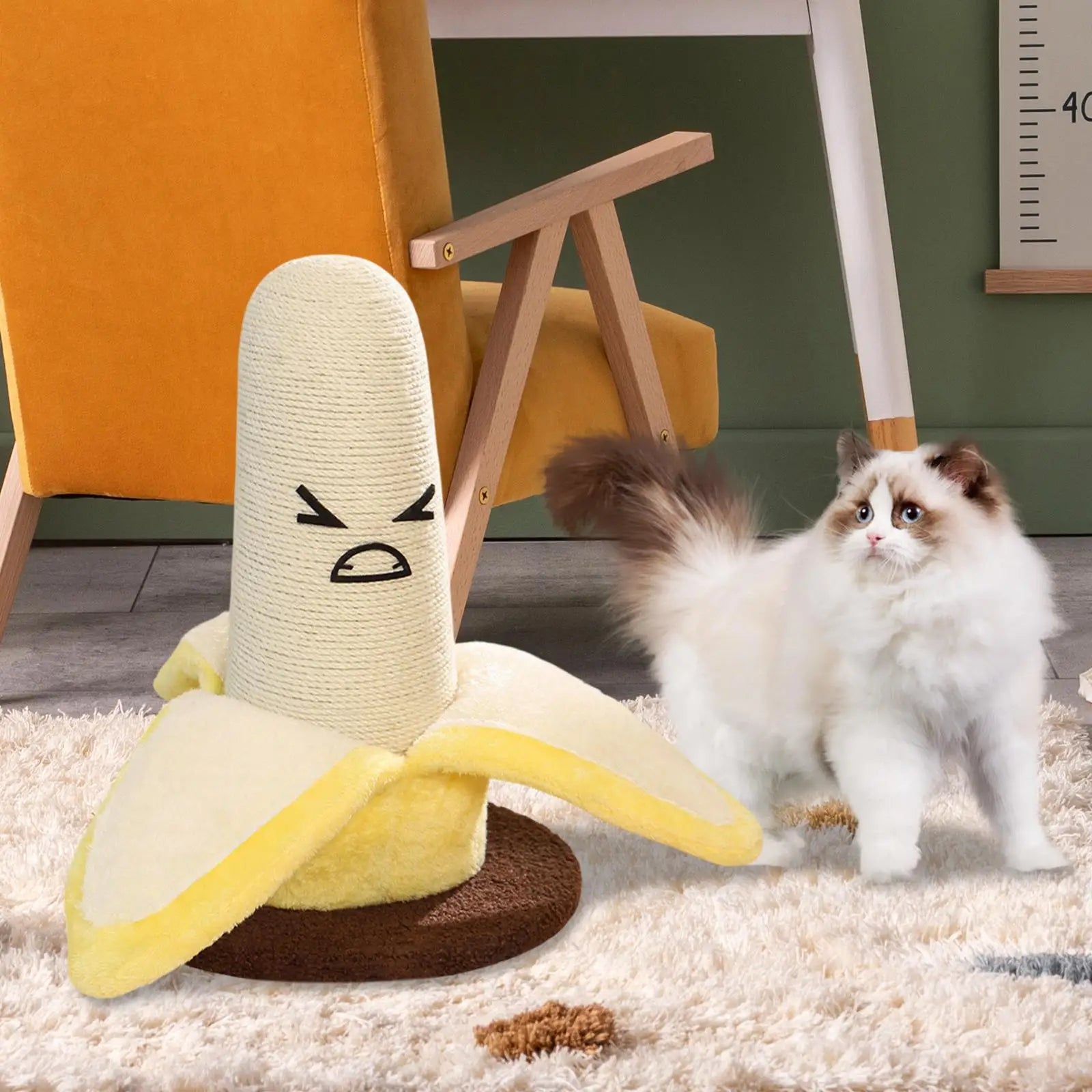 GRIFFOIR BANANE EN SISAL POUR CHAT