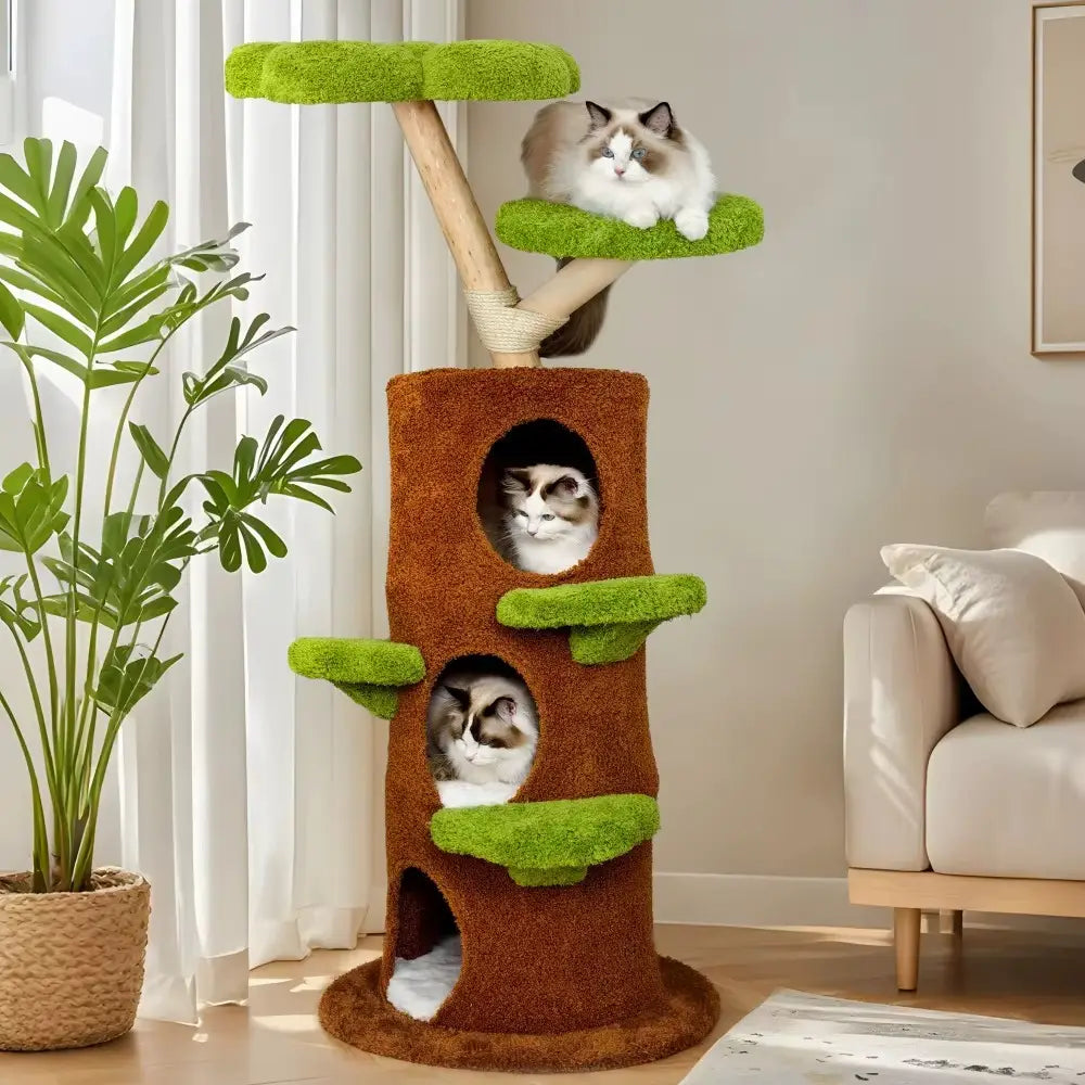 Floréa canopy – Arbre à chat design végétal en bois massif 148 cm