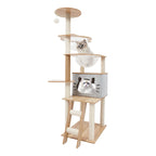Arbre à chat 3 niveaux pour petits chats avec espace repos et griffoir