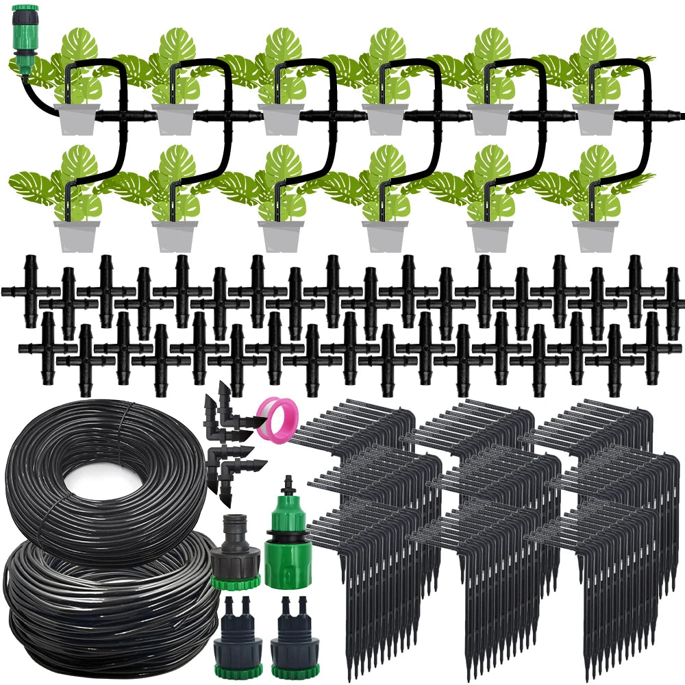 KIT D’IRRIGATION GOUTTE À GOUTTE 4 VOIES – ARROSAGE PRÉCIS & AUTOMATIQUE