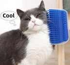 BROSSE DE MASSAGE MURALE POUR CHAT – TOILETTAGE, MASSAGE & ÉLIMINATION DES POILS