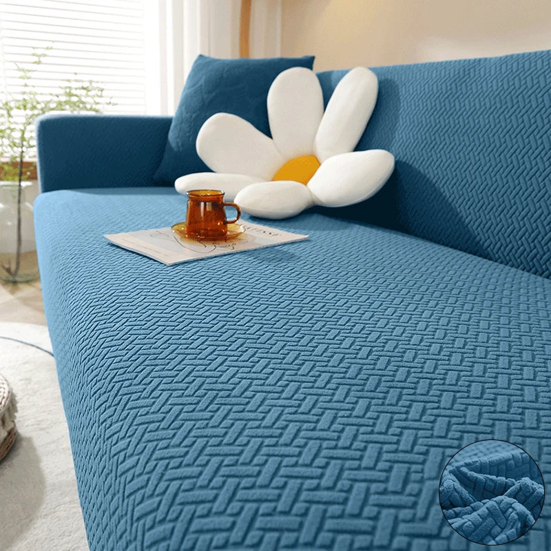 HOUSSE DE CANAPÉ EXTENSIBLE JACQUARD – PROTECTION & STYLE INSTANTANÉ
