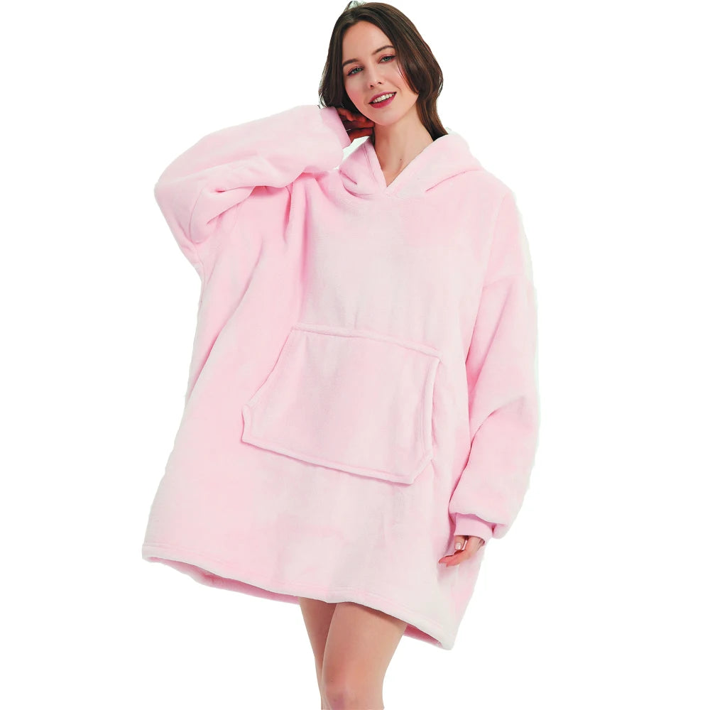 SWEAT-PLAID POLAIRE À CAPUCHE – CHALEUR XXL & CONFORT ABSOLU