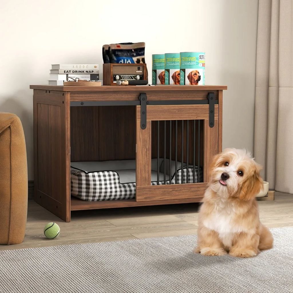 CAGE POUR CHIEN EN BOIS – DESIGN MODERNE & CONFORT QUOTIDIEN