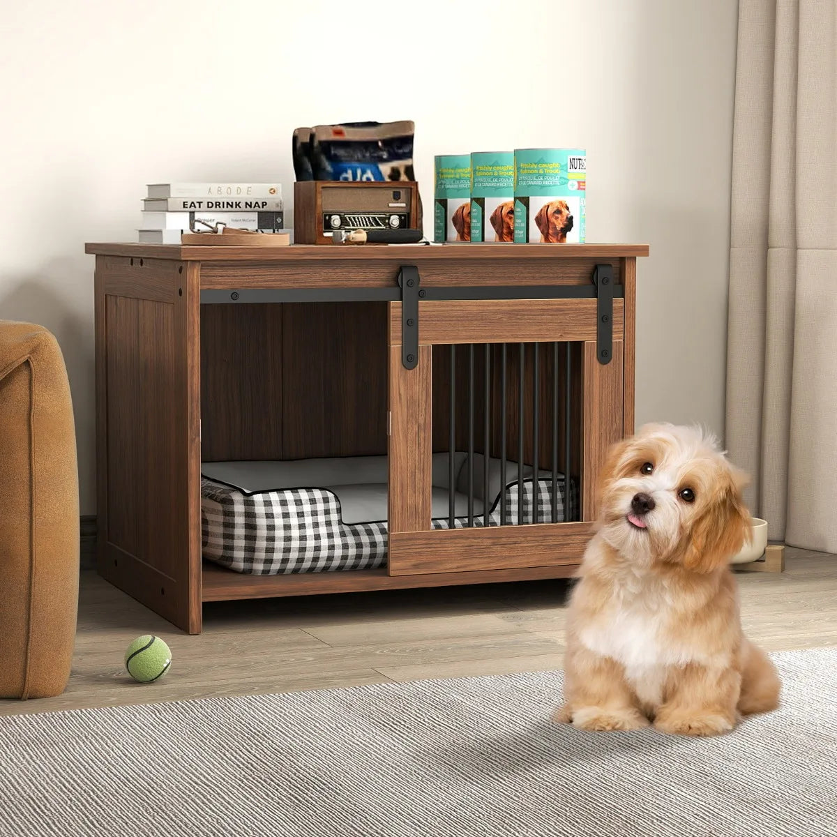 CAGE POUR CHIEN EN BOIS – DESIGN MODERNE & CONFORT QUOTIDIEN
