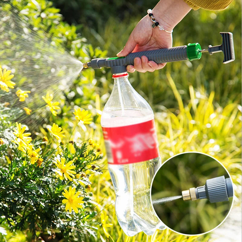 POMPE À AIR  JET PUISSANT POUR BOUTEILLE – ARROSAGE & NETTOYAGE POLYVALENT