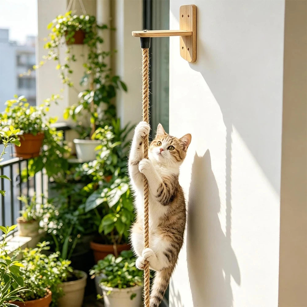 CORDE D'ESCALADE MURALE  POUR CHAT