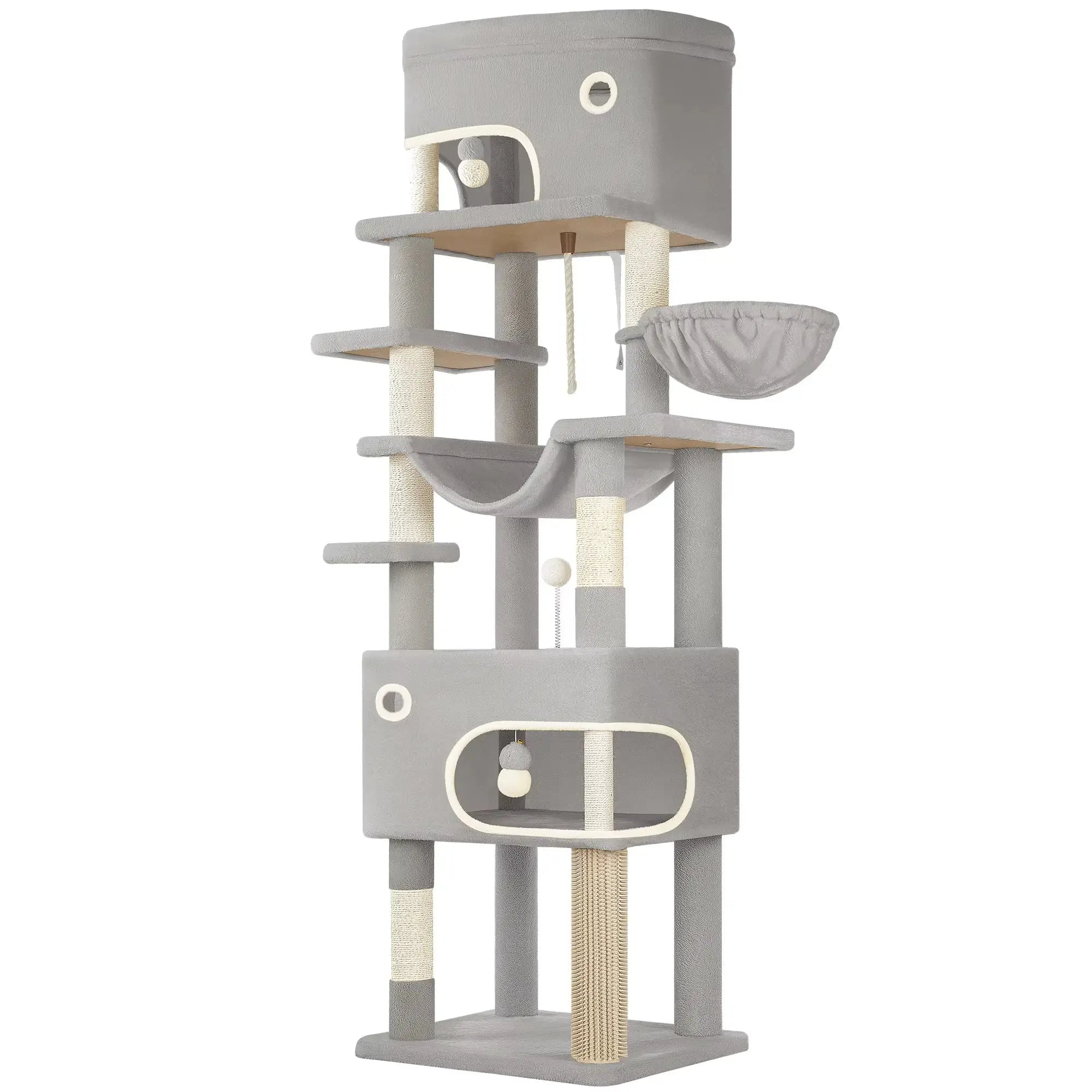 Arbre à chat TitanRoyal – La tour féline pour chats aventuriers 203 cm