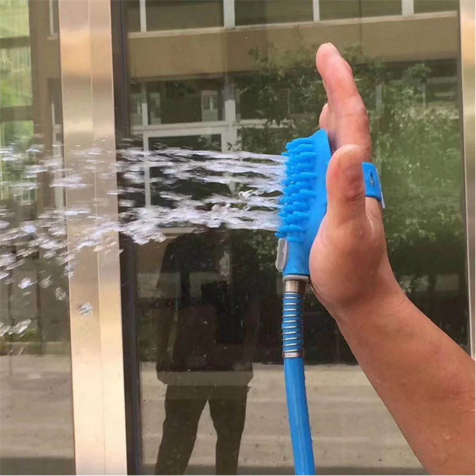 BROSSE DE DOUCHE 2 EN 1 POUR ANIMAUX – LAVAGE, MASSAGE & TOILETTAGE FACILITÉ
