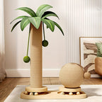ARBRE À CHAT COCOTIER 2-EN-1 – GRIFFOIR EN SISAL & TOUR DE JEU