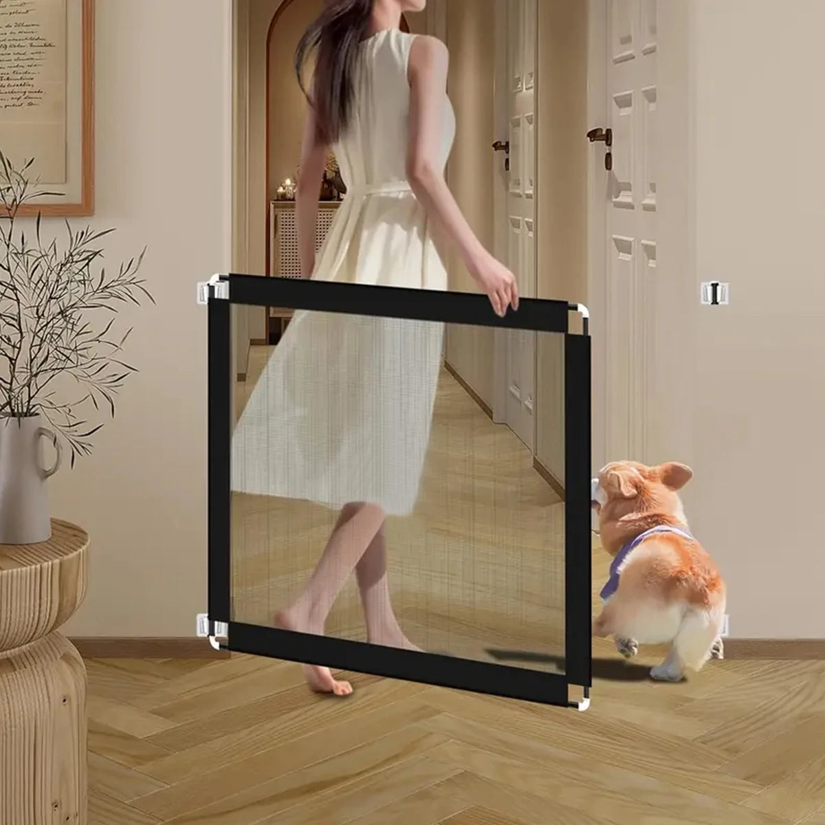 BARRIÈRE DE SÉCURITÉ POUR CHIEN – PROTECTION, CONTRÔLE & INSTALLATION RAPIDE