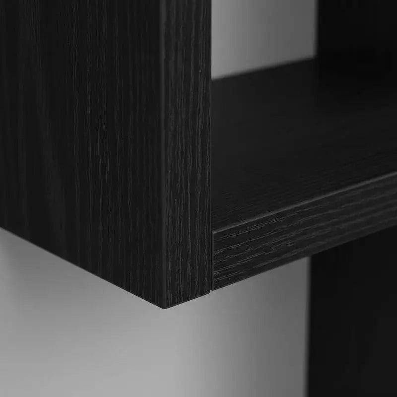ÉTAGÈRE MURALE FLOTTANTE FINITION CHÊNE NOIR – RANGEMENT, ÉLÉGANCE & GAIN DE PLACE