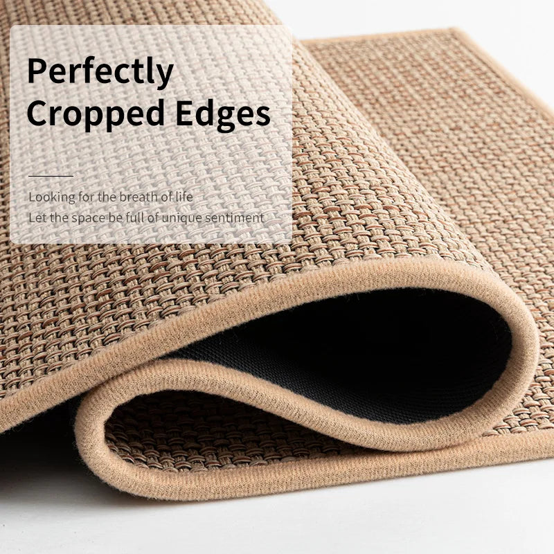 TAPIS DE CUISINE ANTIDÉRAPANT EN JUTE – ABSORBANT, LAVABLE & ULTRA PRATIQUE