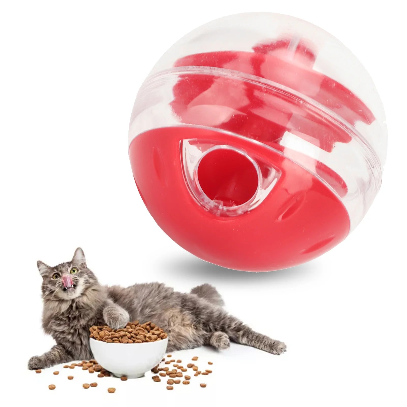 JOUET DISTRIBUTEUR DE CROQUETTES INTERACTIF POUR CHAT – JEU, STIMULATION & ALIMENTATION LENTE