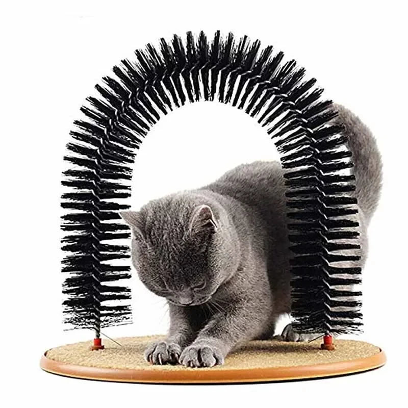 ARCHE DE TOILETTAGE POUR CHAT – MASSAGE, GRIFFADES & ANTI-ENNUI