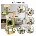 ARBRE À CHAT CACTUS 160 CM AVEC HAMAC ET NICHES