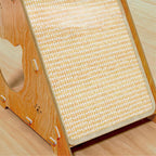 GRIFFOIR POUR CHAT EN BOIS – GRIFFOIR VERTICAL AVEC 3 BALLES SUPÉRIEURES, BALLE SUSPENDUE & CACHETTE