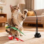 JOUET CANNE À PÊCHE POUR CHAT – STIMULATION, EXERCICE & AMUSEMENT