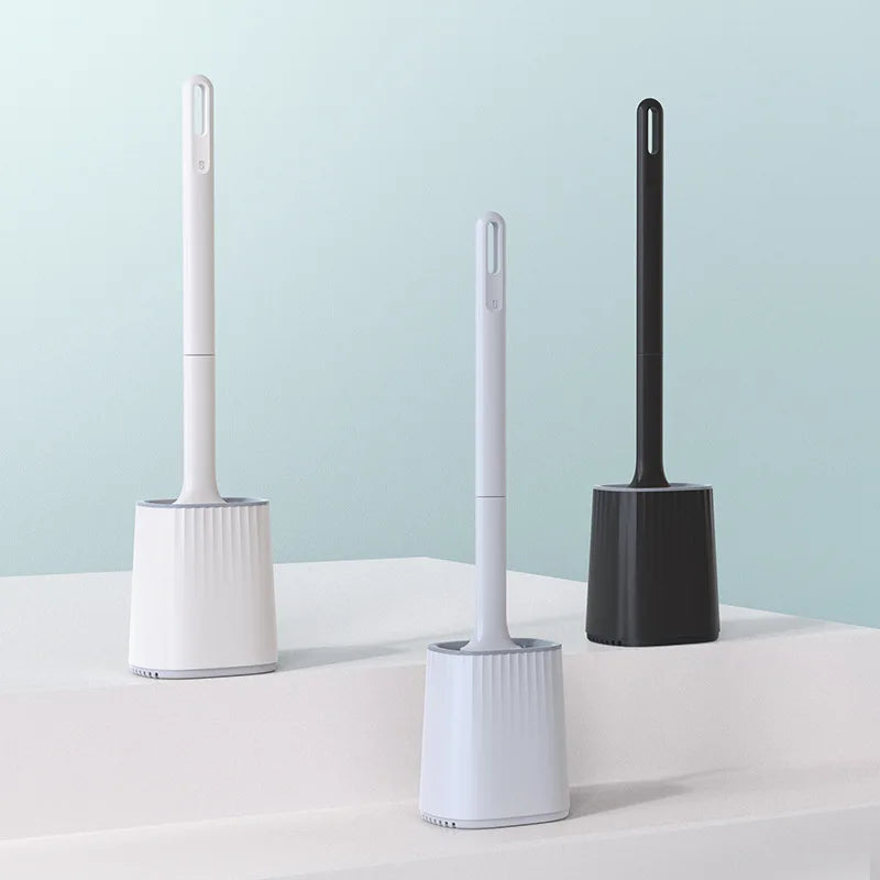 BROSSE WC FLEXIBLE EN SILICONE MURALE – HYGIÈNE PARFAITE & NETTOYAGE SANS EFFORT
