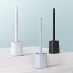 BROSSE WC FLEXIBLE EN SILICONE MURALE – HYGIÈNE PARFAITE & NETTOYAGE SANS EFFORT
