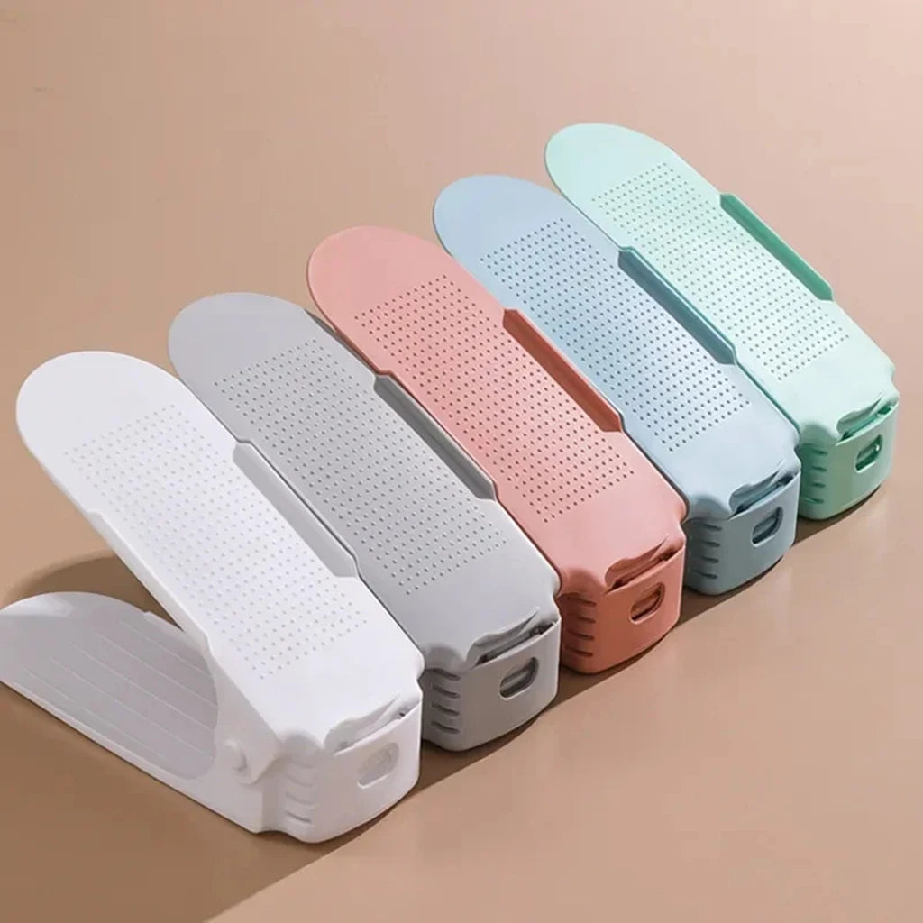 LOT DE 6 RANGE-CHAUSSURES RÉGLABLES – DOUBLEZ VOTRE ESPACE INSTANTANÉMENT