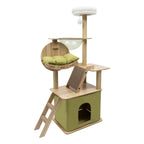 CosmoLuxe – L’arbre à chat en bois design aux airs de station spatiale 140 cm
