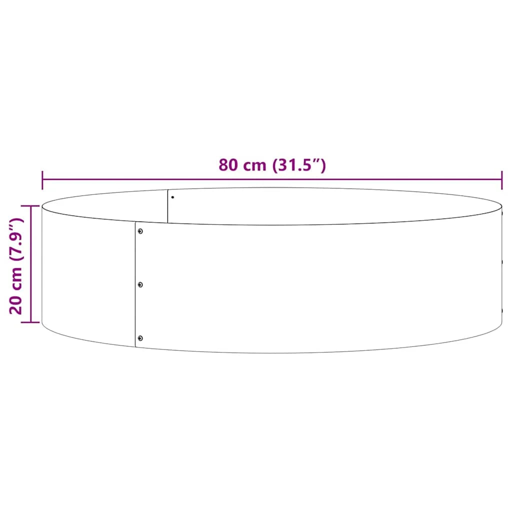 ANNEAU DE PLANTATION EN ACIER GALVANISÉ – BORDURE MODERNE & JARDIN ÉLÉGANT