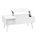 Table basse relevable minimaliste avec rangement