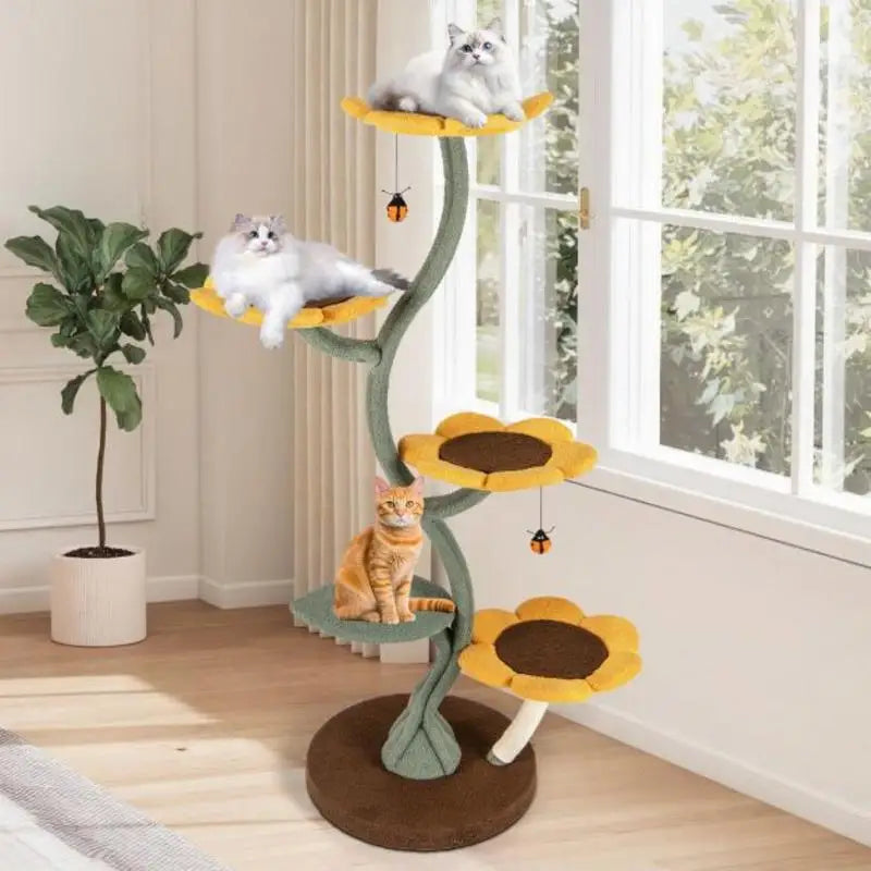 ARBRE À CHAT TOURNESOL MULTI-NIVEAUX