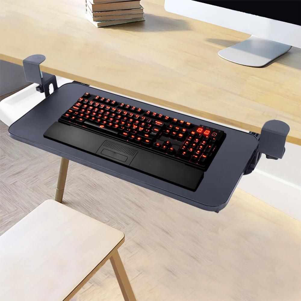 SUPPORT CLAVIER COULISSANT – ERGONOMIE, CONFORT & GAIN DE PLACE