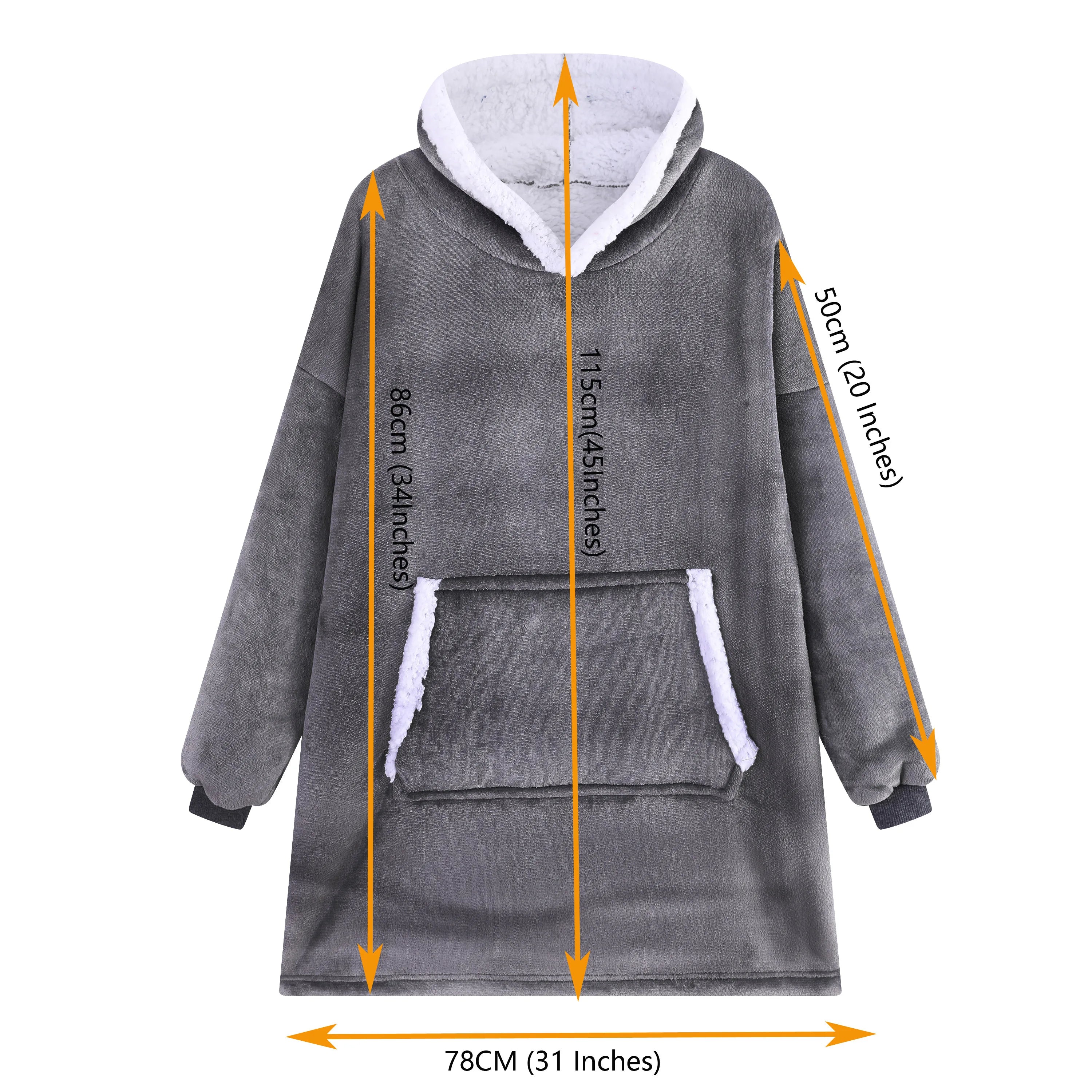 SWEAT-PLAID POLAIRE À CAPUCHE – CHALEUR XXL & CONFORT ABSOLU