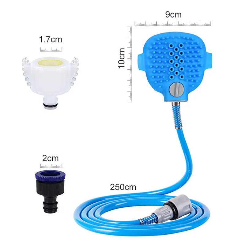 BROSSE DE DOUCHE 2 EN 1 POUR ANIMAUX – LAVAGE, MASSAGE & TOILETTAGE FACILITÉ
