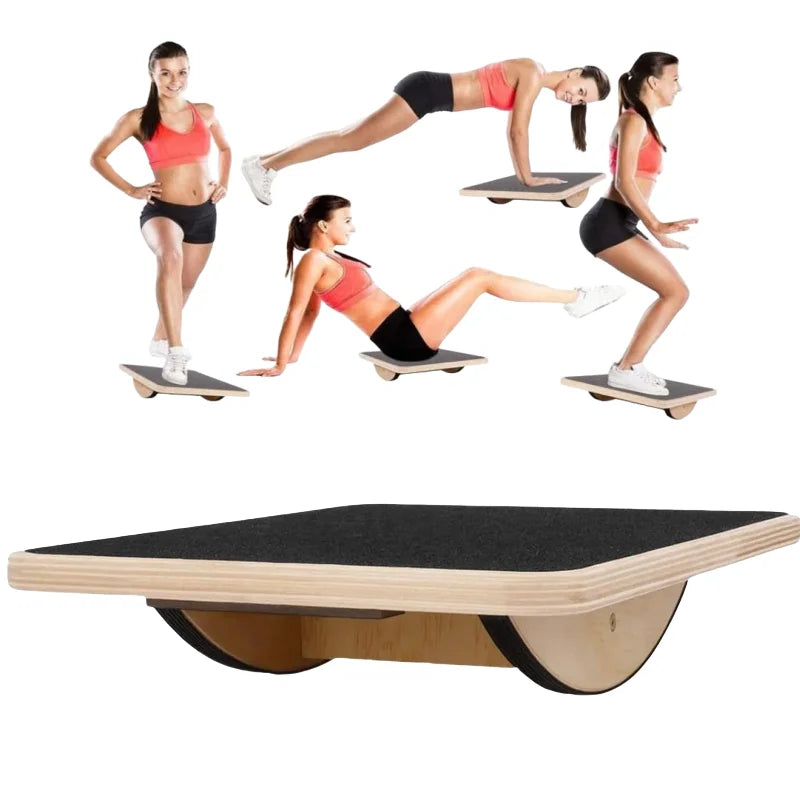 PLANCHE D’ÉQUILIBRE EN BOIS – STABILITÉ, GAINAGE & RENFORCEMENT