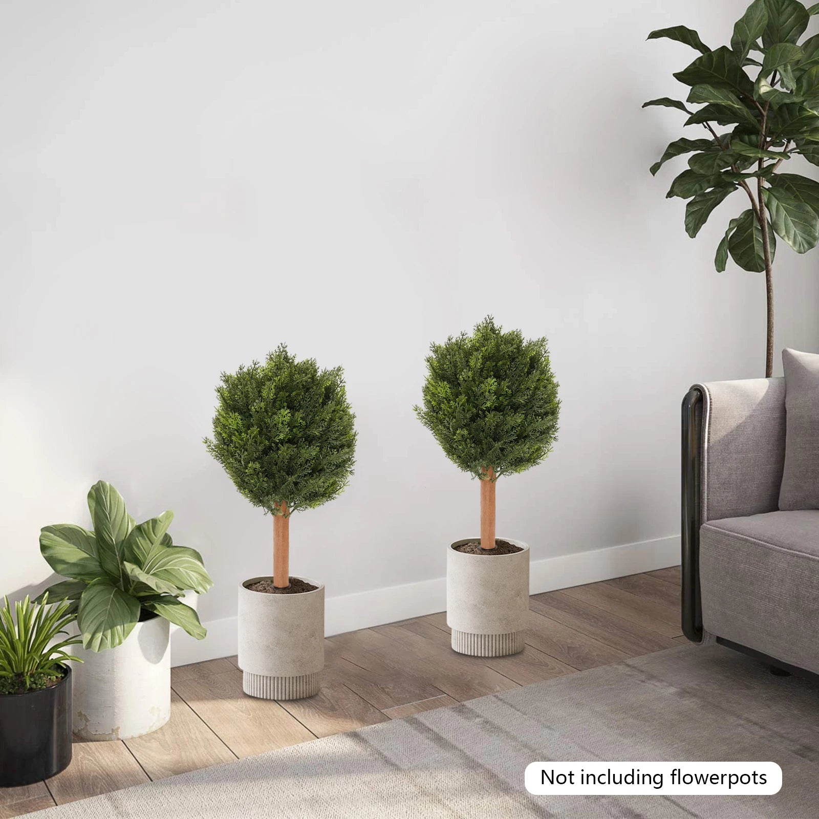 CYPRÈS ARTIFICIELS 2 PCS – DÉCORATION ÉLÉGANTE & SANS ENTRETIEN