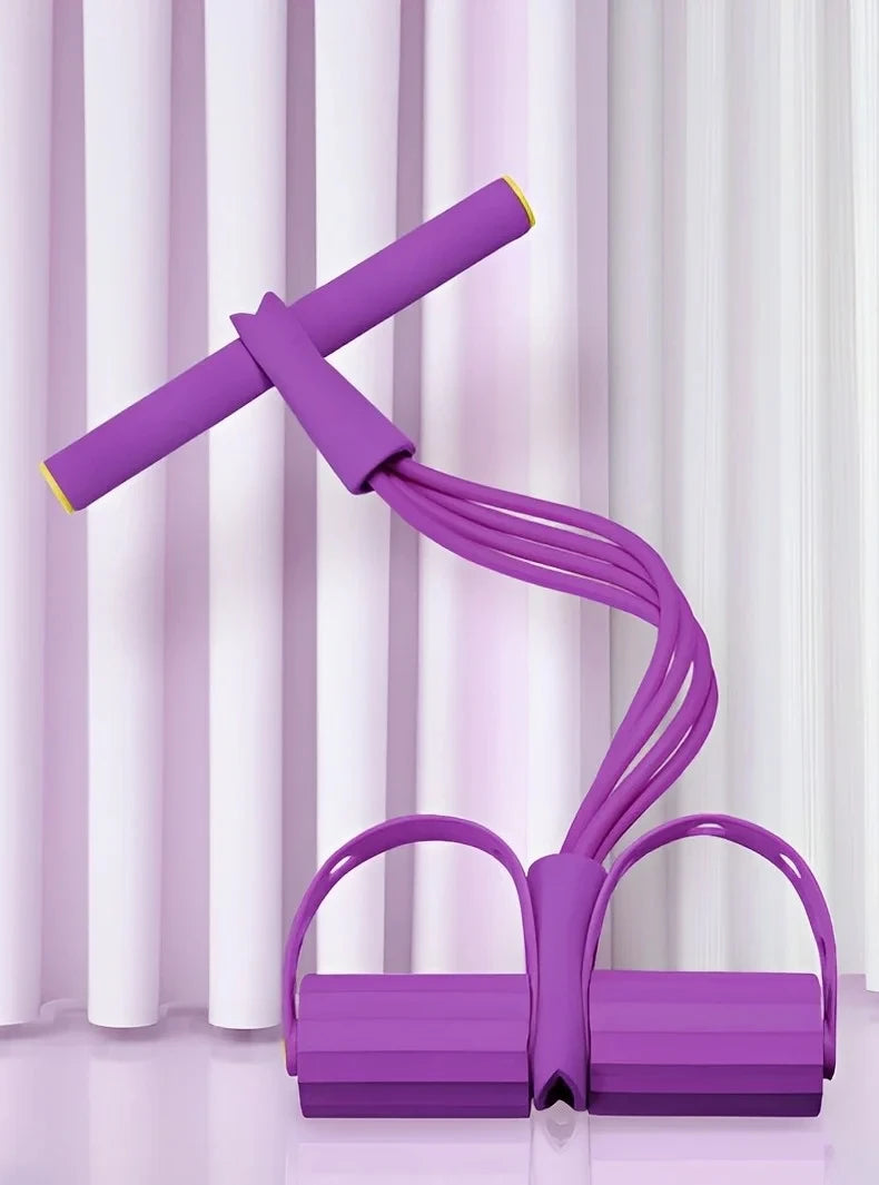 ÉLASTIQUE PÉDALIER 6 TUBES – ABDOS, JAMBES & FITNESS COMPLET
