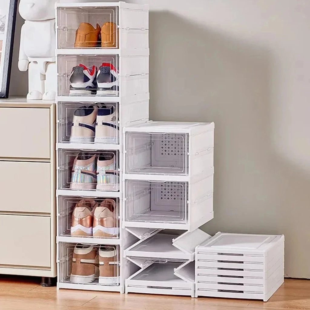 MEUBLE RANGE-CHAUSSURES PLIABLE 6 NIVEAUX – ORGANISATION, VISIBILITÉ & GAIN DE PLACE