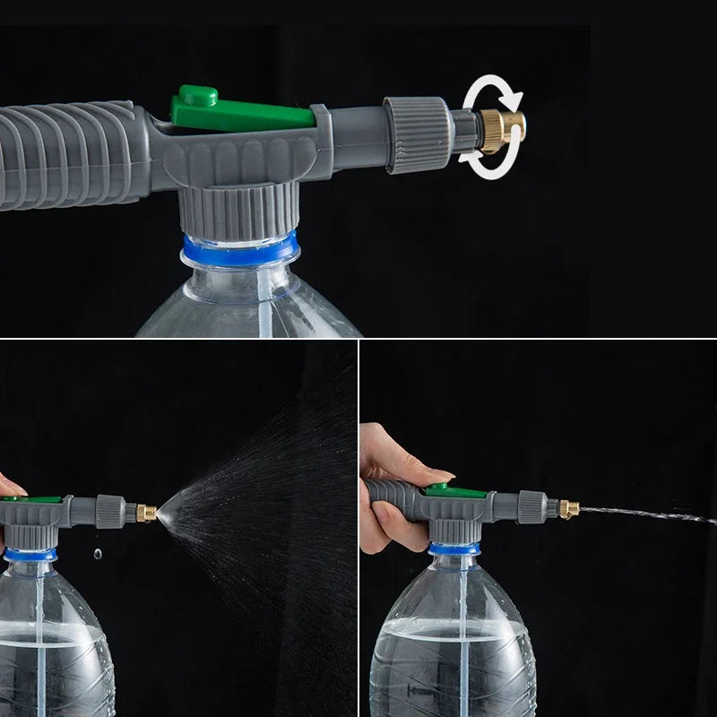 POMPE À AIR  JET PUISSANT POUR BOUTEILLE – ARROSAGE & NETTOYAGE POLYVALENT
