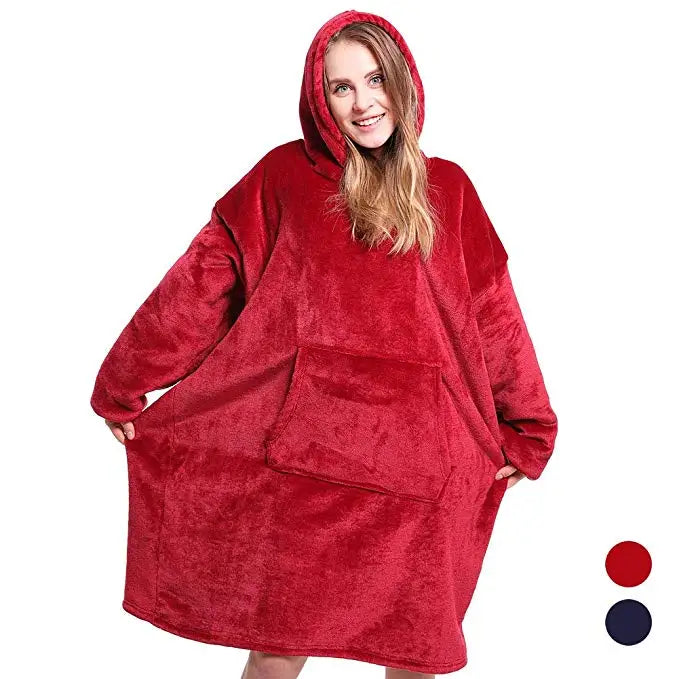 SWEAT-PLAID POLAIRE À CAPUCHE – CHALEUR XXL & CONFORT ABSOLU
