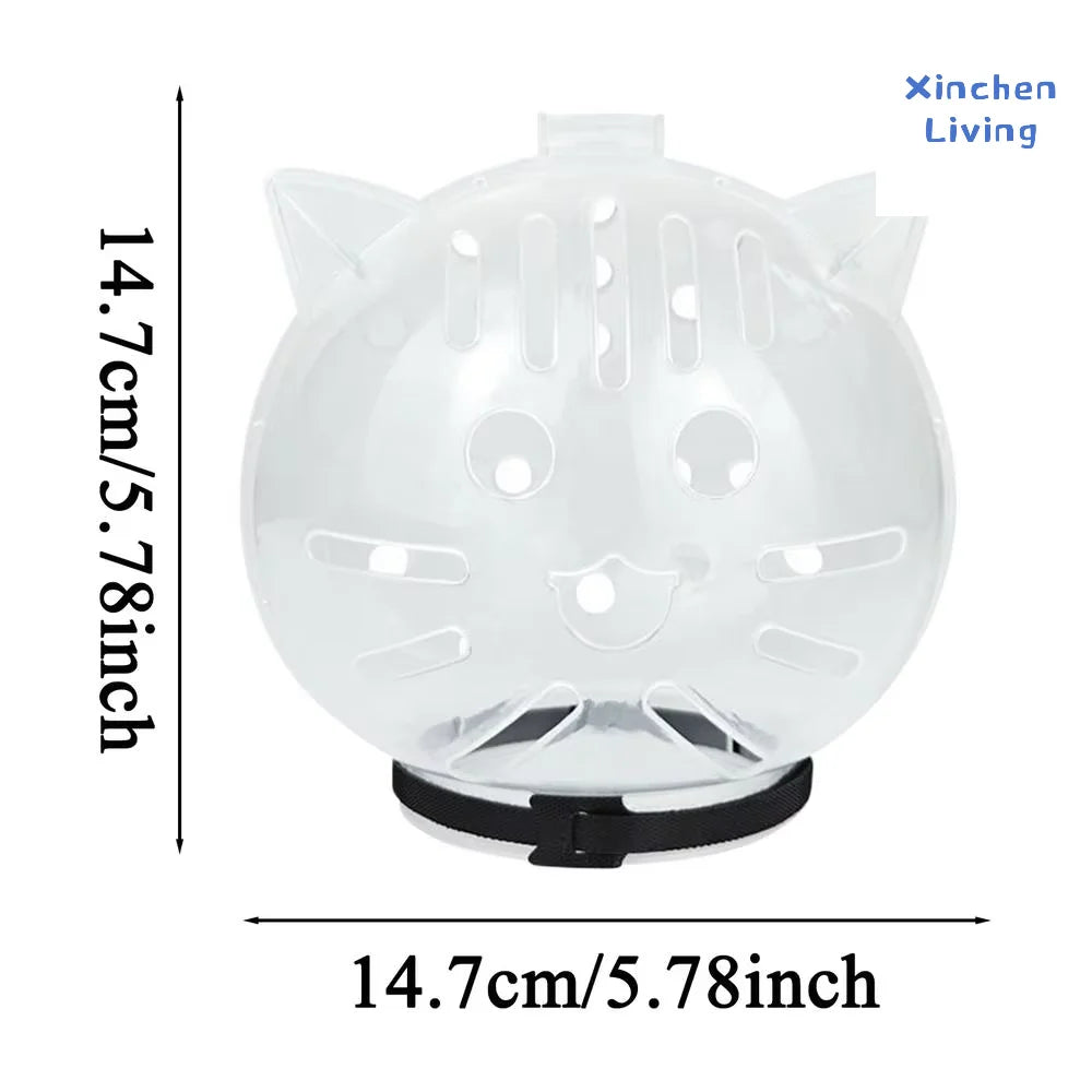 Casque respirante réglable anti morsure pour toilettage