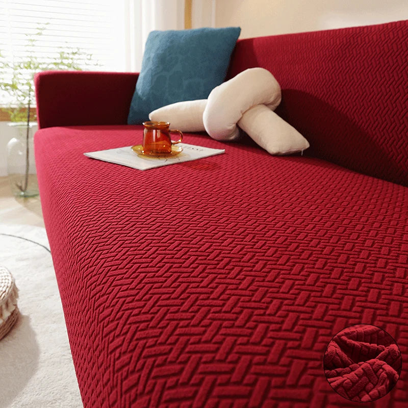 HOUSSE DE CANAPÉ EXTENSIBLE JACQUARD – PROTECTION & STYLE INSTANTANÉ