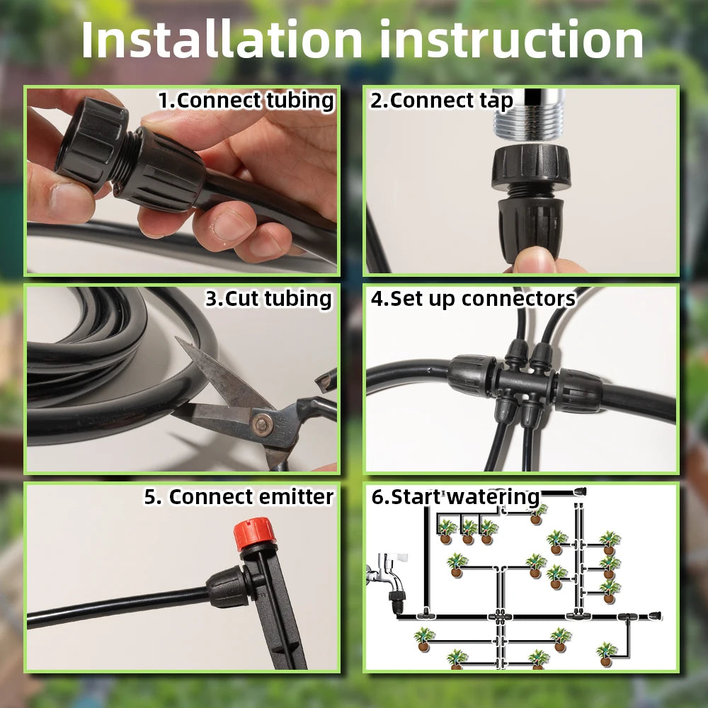 KIT D’IRRIGATION GOUTTE À GOUTTE – ÉCONOMIE D’EAU & ARROSAGE AUTOMATIQUE