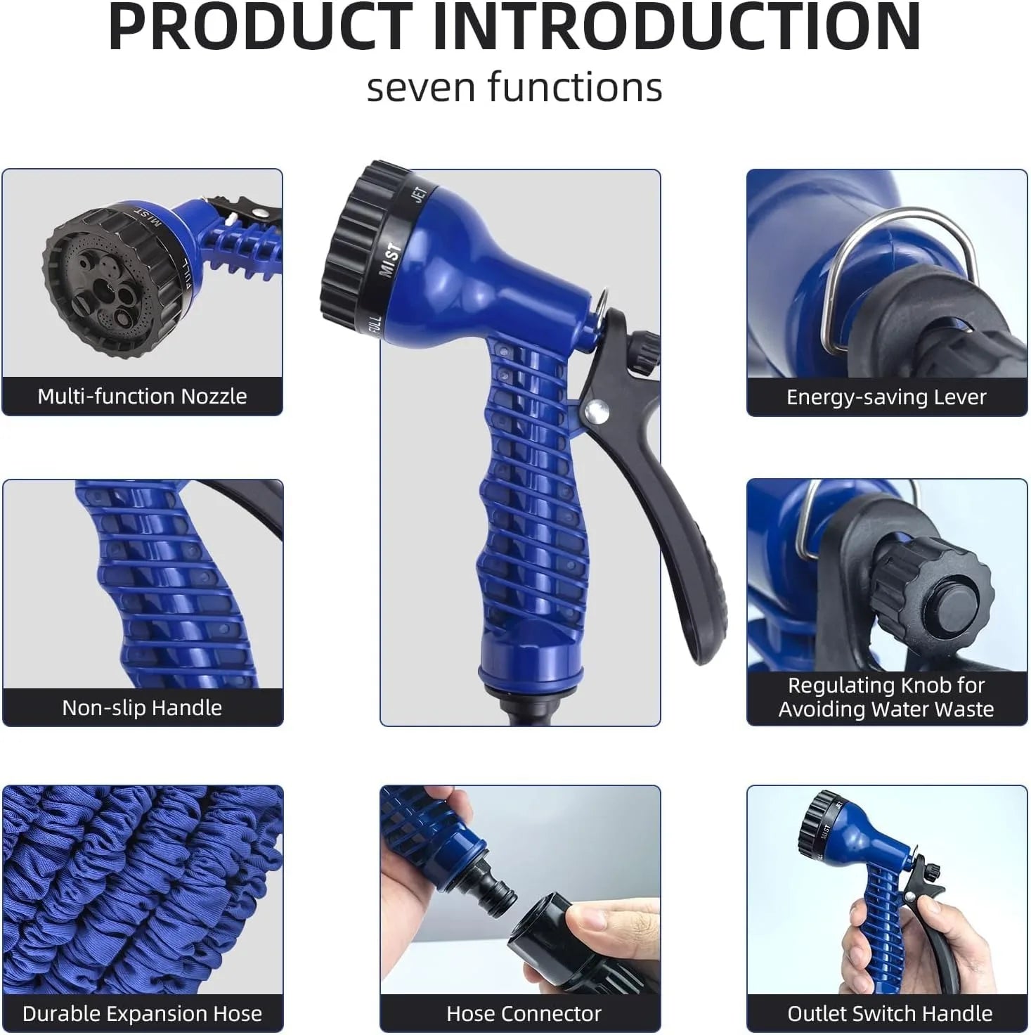 TUYAU D’ARROSAGE EXTENSIBLE 100 FT – PUISSANCE, FLEXIBILITÉ & ZÉRO ENCOMBREMENT