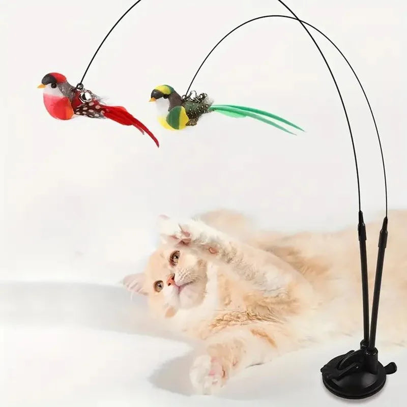 JOUET CANNE À PÊCHE POUR CHAT – STIMULATION, EXERCICE & AMUSEMENT