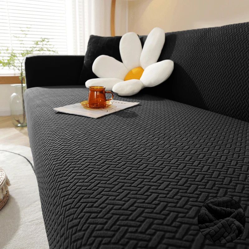 HOUSSE DE CANAPÉ EXTENSIBLE JACQUARD – PROTECTION & STYLE INSTANTANÉ