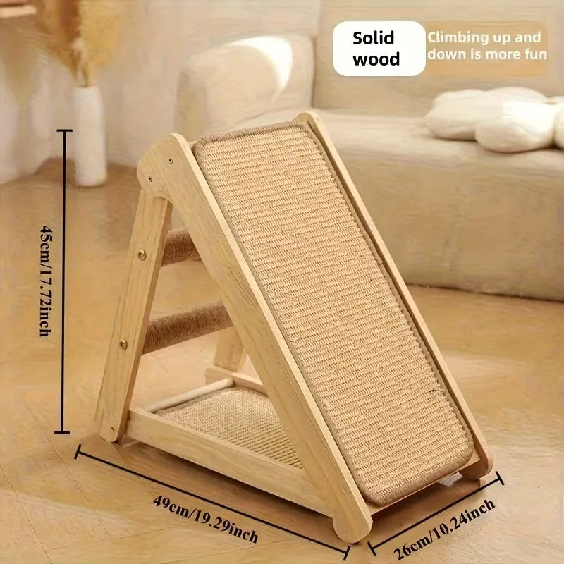 GRIFFOIR D'ESCALADE EN BOIS ET SISAL
