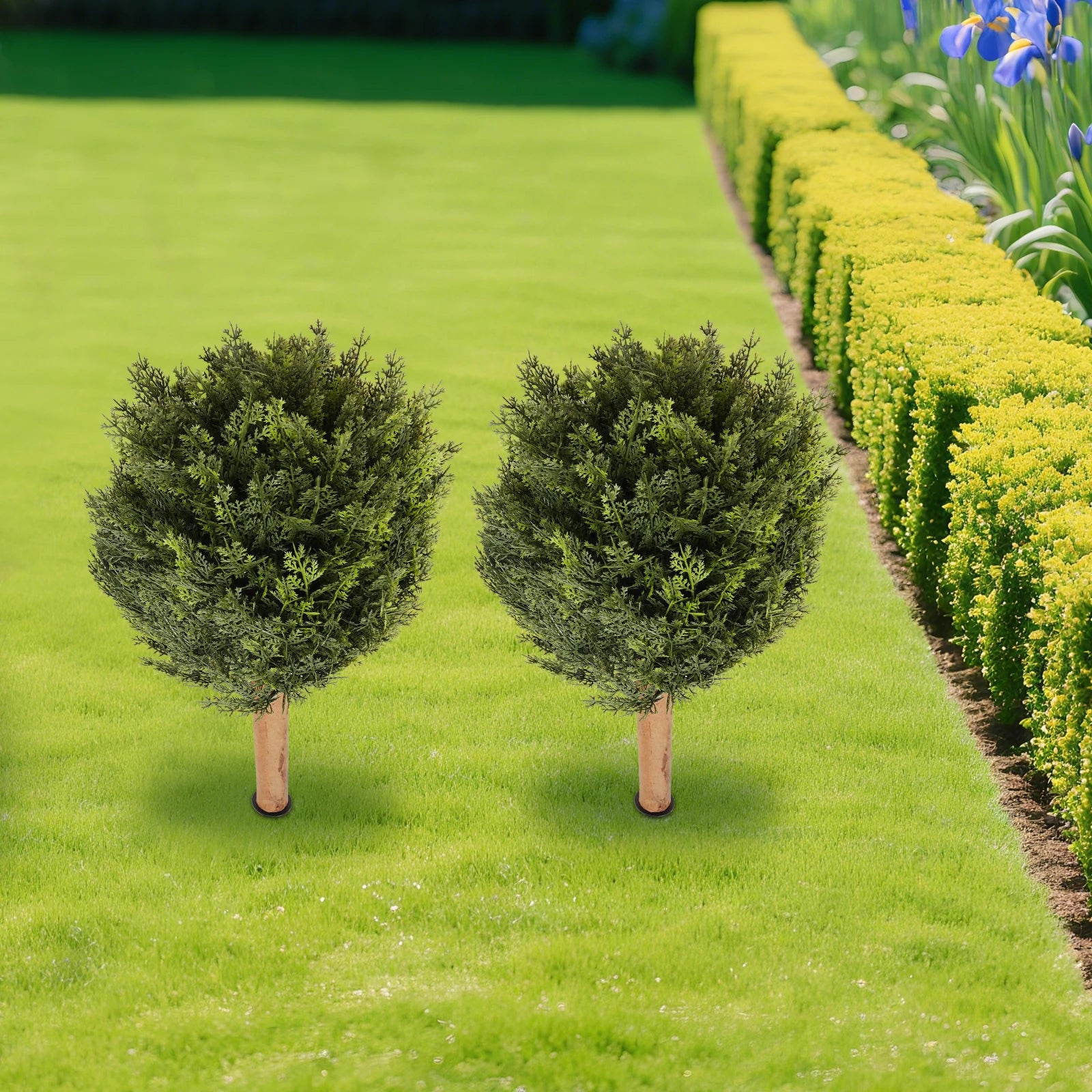 CYPRÈS ARTIFICIELS 2 PCS – DÉCORATION ÉLÉGANTE & SANS ENTRETIEN