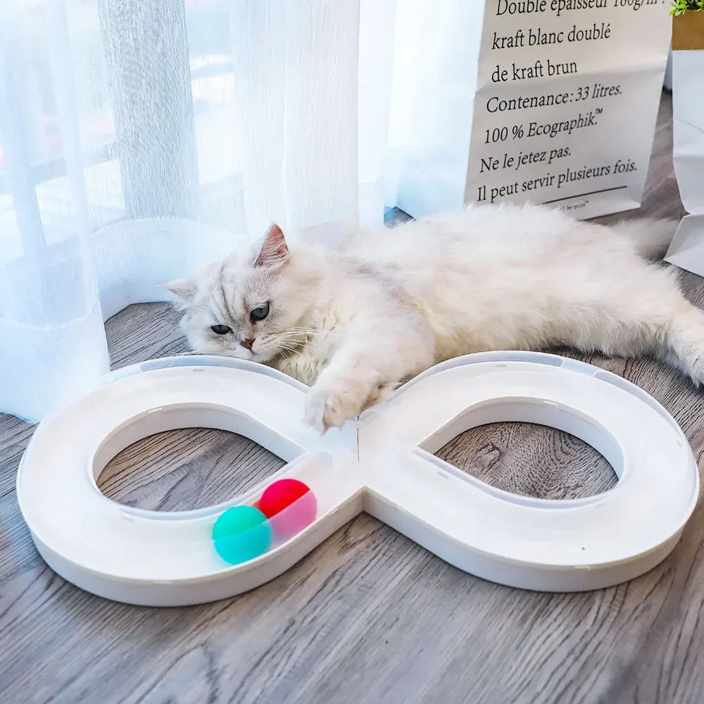 JOUET INTERACTIF AVEC BALLES POUR CHAT