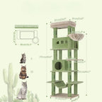 Arbre à chat Altura Palace – La villa verticale des chats exigeants et Maine Coon 170 cm