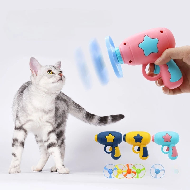LANCE-DISQUES INTERACTIF POUR CHAT – CHASSE, EXERCICE & AMUSEMENT